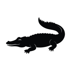 Obraz premium vector illustration of a crocodile