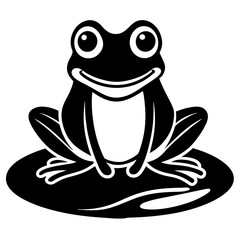 frog on a white background