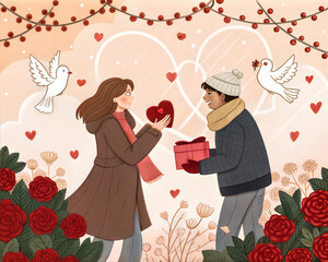 Roses & Kisses The Ultimate Valentine&rsquo;s Collection illustration