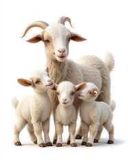Obraz premium Playful Climber: Dwarf Goat