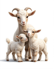 Fototapeta premium Playful Climber: Dwarf Goat