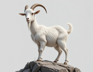 Fototapeta premium Playful Climber: Dwarf Goat