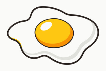 fried egg vector illustration
