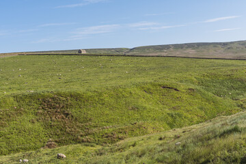 Obraz premium Landscape in the Peak District between Coalcleugh and Ropehaugh, England, UK