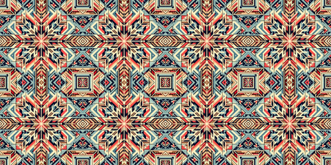 Tribal abstract seamless pattern 