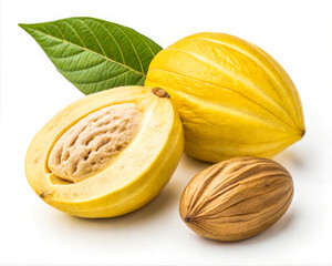 Exotic Organic Spices, Vegetables & Fruits &ndash; Natural Food Flat Lay from South Asia.