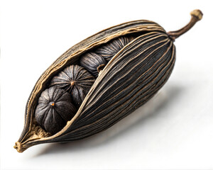 Exotic Organic Spices, Vegetables & Fruits &ndash; Natural Food Flat Lay from South Asia.