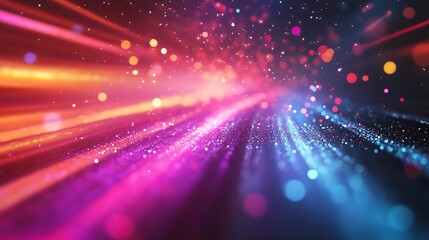 Vibrant abstract light streaks background.