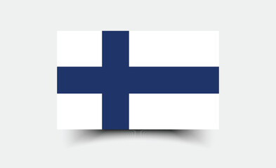 Obraz premium Flag of Finland. Finland flag official colors and proportion digital vector illustration