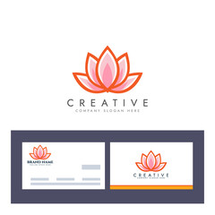 Abstract lotus logo design, Stylized lotus flower icon design 