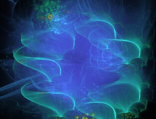 Imaginatory fractal abstract background Image