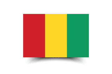 Flag of Guinea. Guinea flag official colors and proportion digital vector illustration