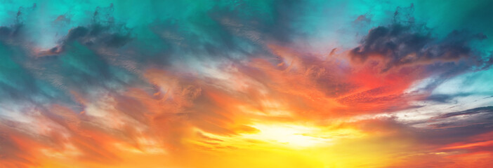 vanilla sky puffy clouds. fluffy blue sky background with tiny clouds for background , Beautiful...