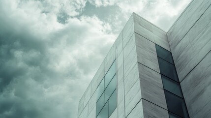 Federal Reserve building against a cloudy sky. Featuring economic stability and fiscal policy