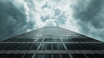Fototapeta premium Federal Reserve building against a stormy sky. Featuring financial crisis management