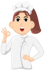 Modern Chef Illustration for Culinary Projects