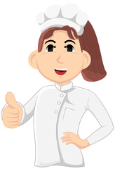 Modern Chef Illustration for Culinary Projects