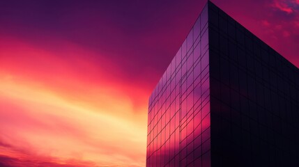 Federal Reserve building against a vibrant sunset. Featuring monetary regulation and economic stability