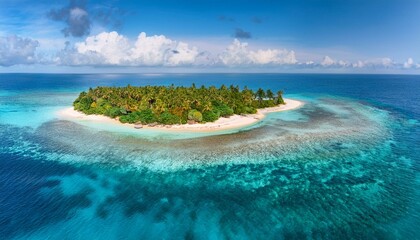 The charm of a lone island in the expanse.  