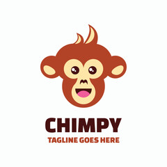 Chimpy Simple Mascot Logo