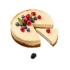 cheesecake slices isolated on a white background png