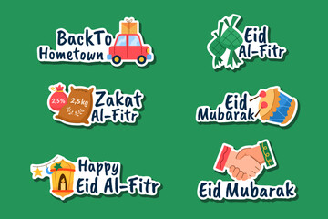 Festivity Welcoming Eid Al Fitr Sticker