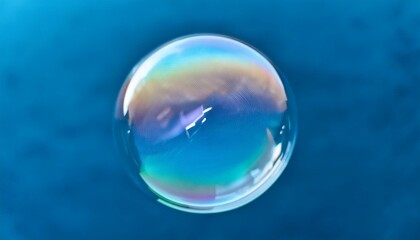 A surreal scene where bubbles float freely.  