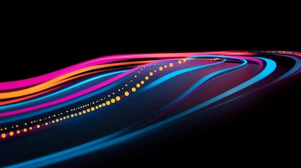 Abstract blue and yellow light rays with motion blur, symbolizing speed and technology. Hyper-realistic, cinematic, and perfect for futuristic projects