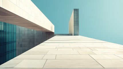 Fototapeta premium Federal Reserve building at midday. Featuring economic stability and oversight