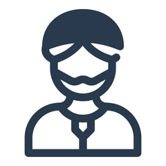 Islamic Man with Traditional Headwear for Eid