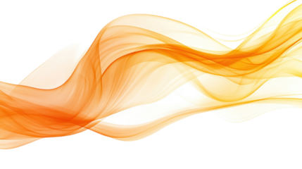 A vibrant wave of orange and white colors smoothly flowing across the image, perfect for background designs and artistic expressions.