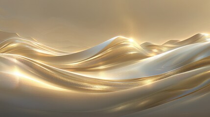 A shimmering landscape of golden waves, evoking a sense of tranquility and warmth.