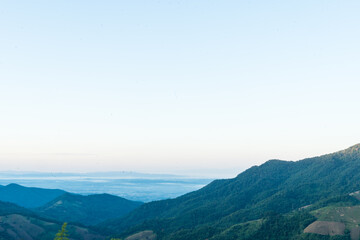 landscape in the mountains in Sakat, Pua District, Nan, Thailand