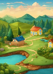 landscape in the mountains