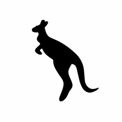 kangaroo silhouette vector illustration