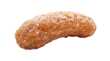 Delicious donut-shaped pastry covered in sugar, presenting a tempting sweet treat perfect for dessert or snacking any time of the day.