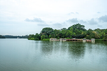 Obraz premium Upper Seletar Reservoir in Singapore