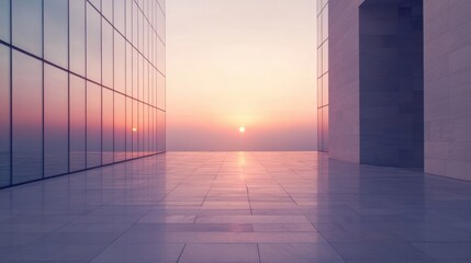 Fototapeta premium Federal Reserve building during a calm sunrise. Featuring economic control and monetary policy