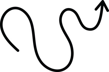 Arrow icon. Flat design illustration