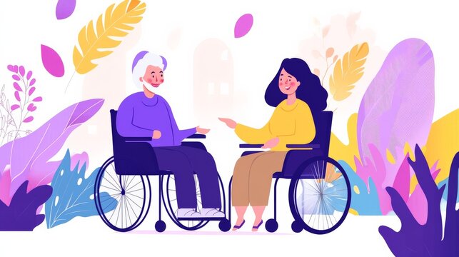 Caring Support for Elderly in Wheelchairs