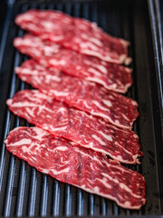 Premium Wagyu Beef Slices with Perfect Marbling