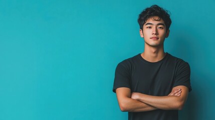 Obraz premium confident young asian man portrait