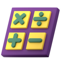 Fototapeta premium 3d illustration icon calculator