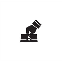 Money icon vector. dollar illustration sign