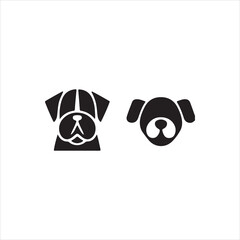 black and white cartoon dog