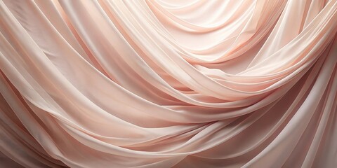 Elegant Draped Blush Pink Fabric Texture Soft, Luxurious, and Flowing Background for Design and Decoration