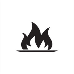 black and white fire