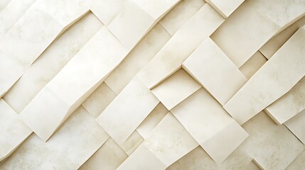 Abstract Beige Rectangular Panel Wall Design
