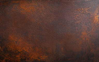 Rustic metal texture with warm brown and orange tones, ideal for backgrounds or design elements. surface exhibits weathered appearance, adding character and depth