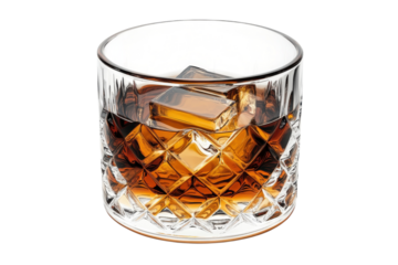 Modern Eyeglasses with Bold Square Frame and Trendy Design: Isolated on Transparent Background